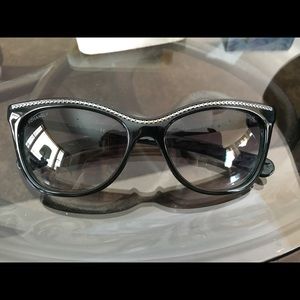 Chanel Black 6041 Chain Sunglasses